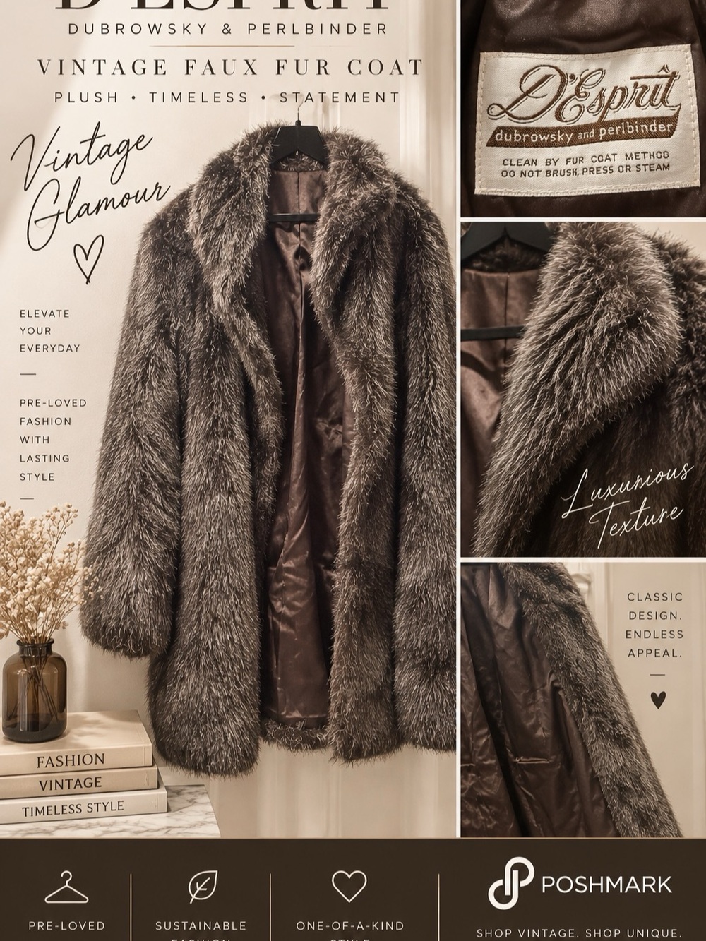 Warm Vintage Fur coat